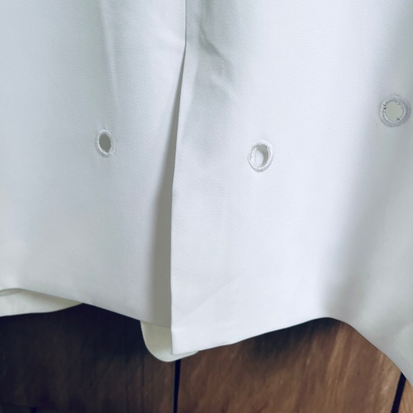 Adore White Embroidery Eyelet Lined Blazer 3/4 Sleeve One-Button Fastening XL - Picture 13 of 14